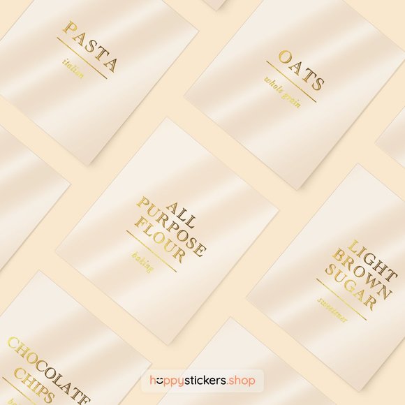 36 Labels • Academy Minimalist Pantry for Kitchen Storage • Organization Labels - Picture 16 of 17